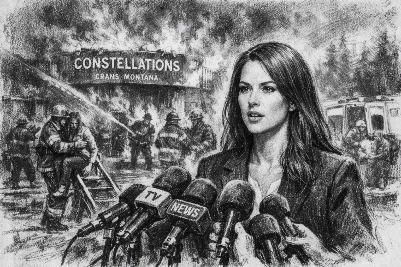 charognards et incendie de Cras Montana